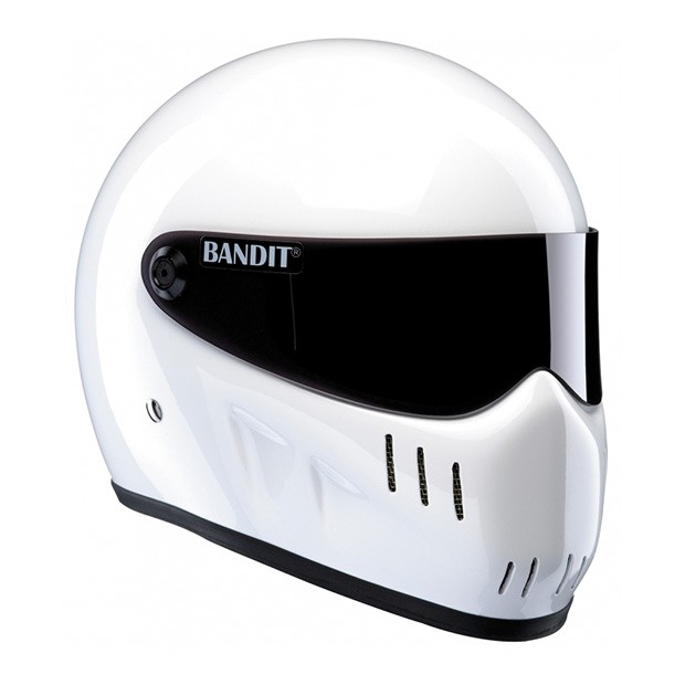 Bandit XXR White Motorcycle Helmet helmade Streetfighter