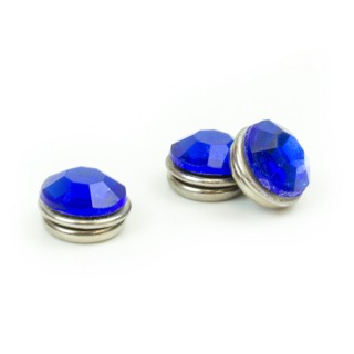 3 Point Jethelmet Decoration Diamonds Blue