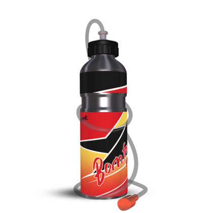Aluminium Drinking Bottle + Tube Cracked