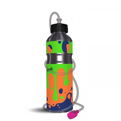 Aluminium Drinking Bottle + Tube Splat