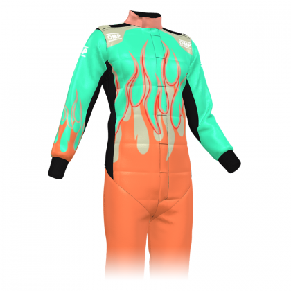 ONE ART Car Suit Flame
