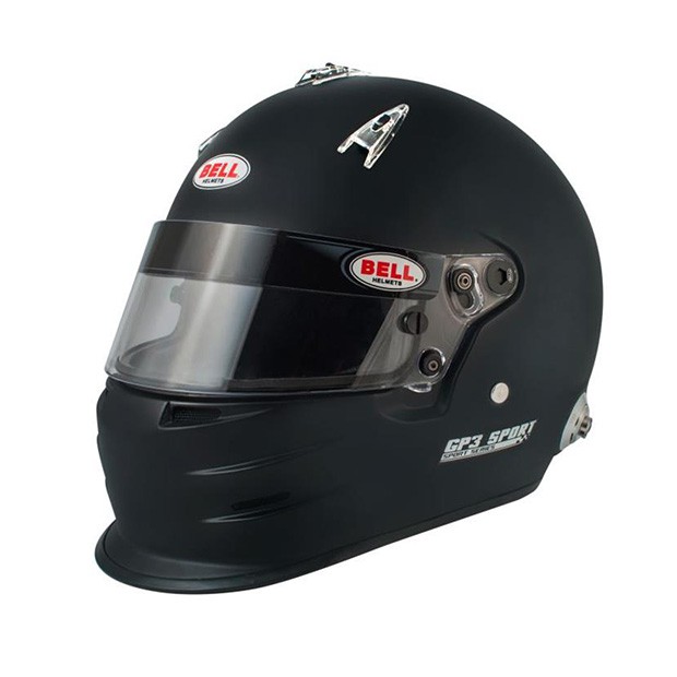 Bell GP3 Sport Schwarz Matt Automobilsport-Helm inkl. HANS