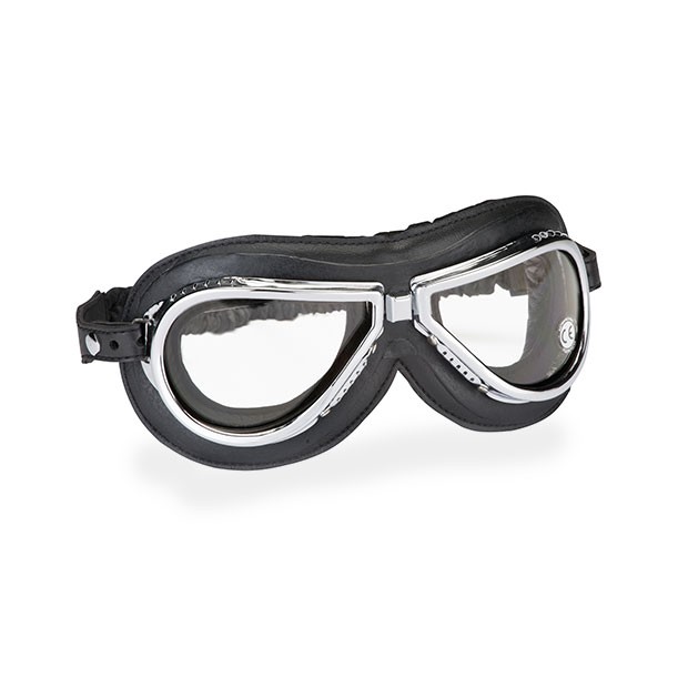 Motorradbrille 500 - schwarz chrom