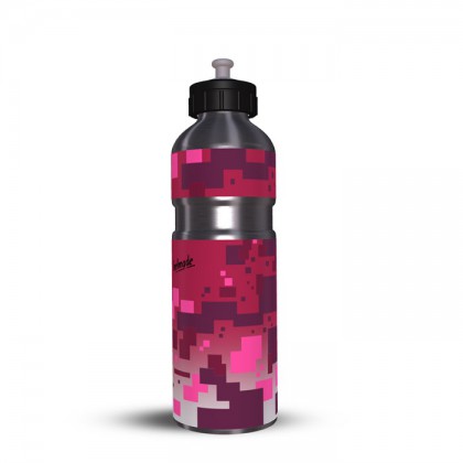 Trinkflasche Aluminium Pixels