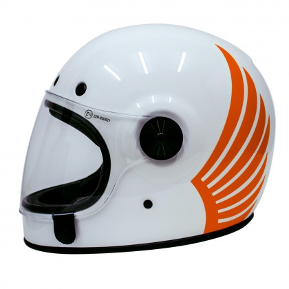 Bullitt Wings Weiss / Orange (Foliert)