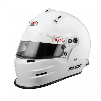 Bell GP3 Sport Weiss Automobilsport-Helm inkl. HANS