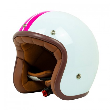 helmade ONE Viper Weiss / Neon Pink (Foliert)