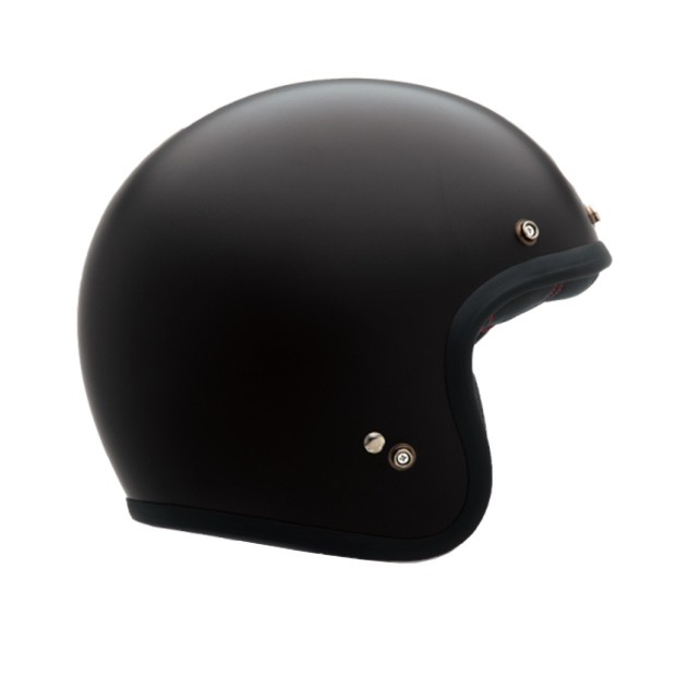 Bell Custom 500 Solid Black Matte Jet Helmet 