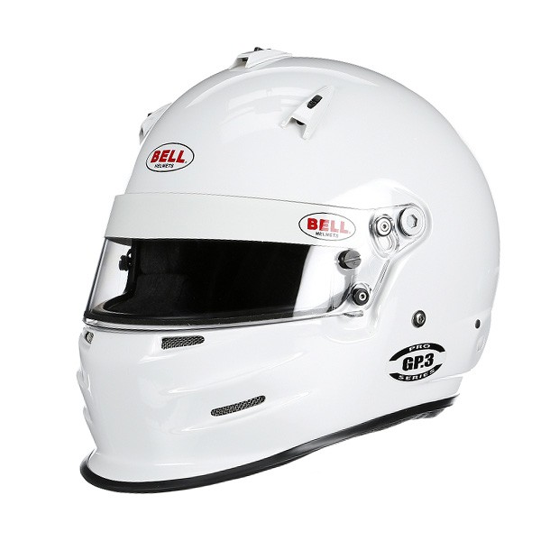 Bell GP3 Sport White Car Racing Helmet helmade Motorsports Helmets