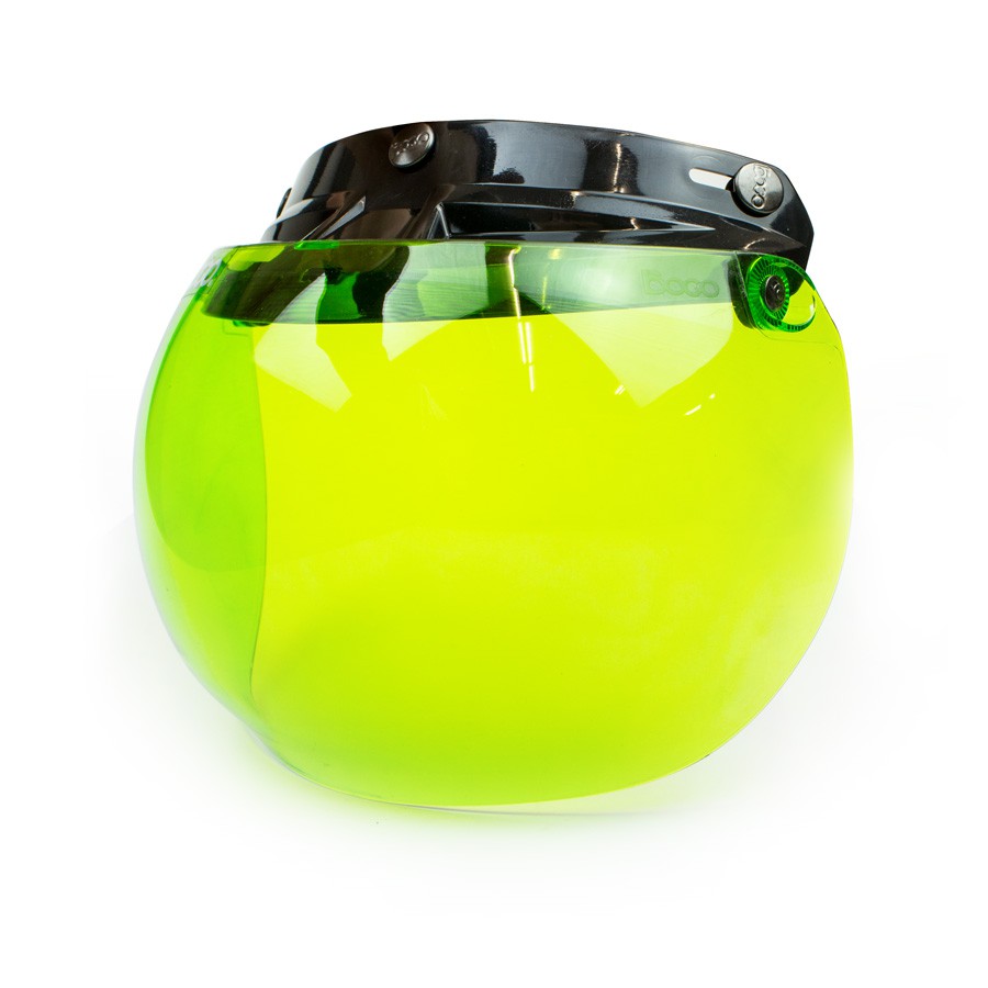 3 Point Bubble Shield Flip-Up Visor Green