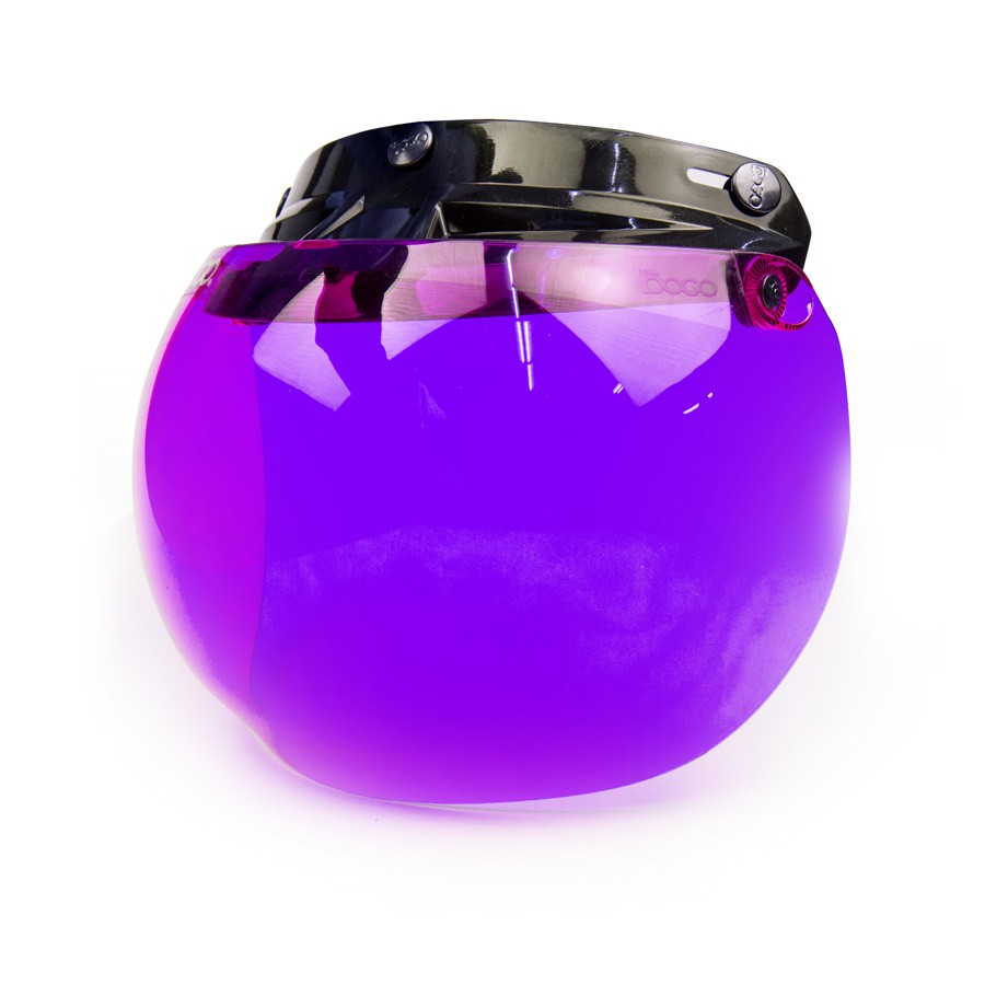 3 Point Bubble Shield Flip-Up Visor Violet