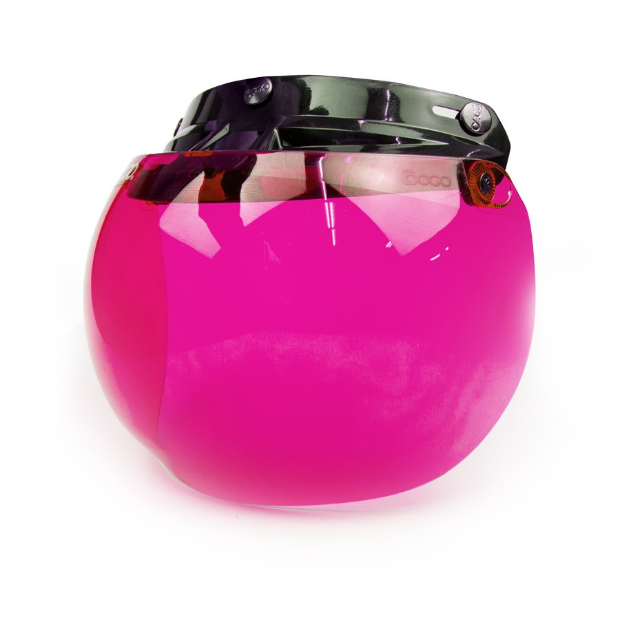 3 Point Bubble Shield Flip-Up Visor Pink