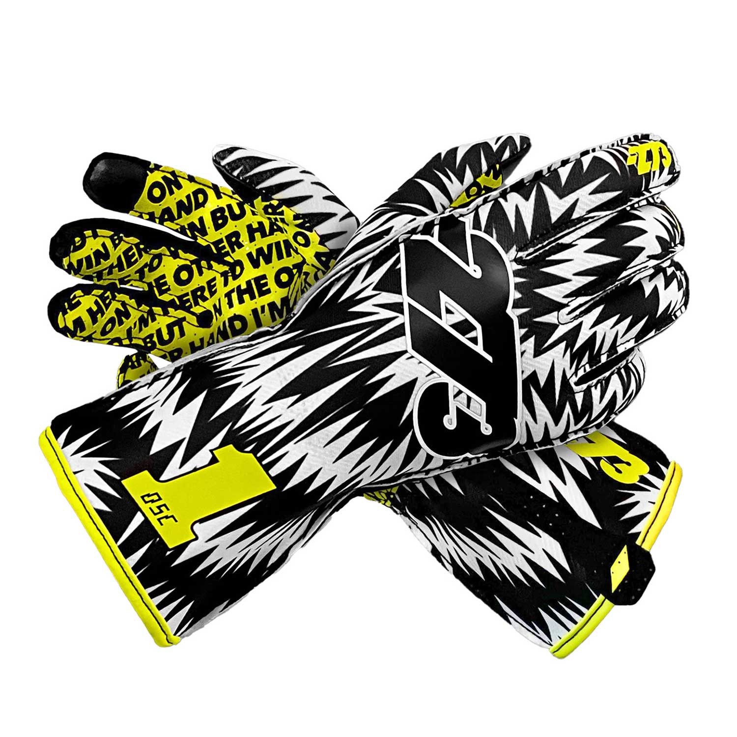 Minus 273 Kart Racing Gloves 273 x DSC Limited Edition Black White Neon Yellow helmade Motorsports Add ons