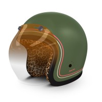 Helmet Design helmade Bandit Jet Leopard Outline - helmade Scooter & Vintage Designs Helmet Design helmade Bandit Jet Leopard Outline - helmade Scooter & Vintage Designs