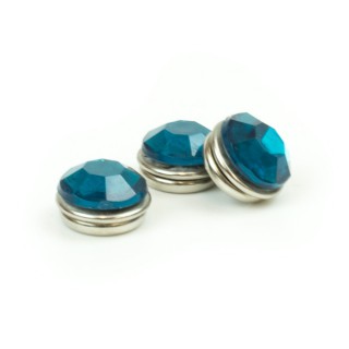 3 Point Jethelmet Decoration Diamonds Turquoise