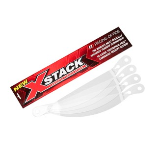 X-Stack Tear-off visors 4x3 - 4 mm