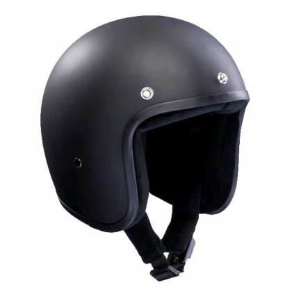 Bandit Jet Black Matte Open Face Helmet