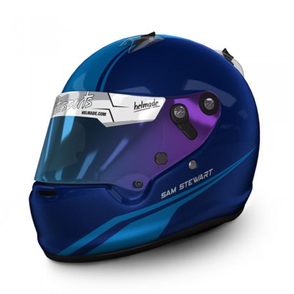 Printed & Laminated EXTRA LARGE BLUE ARAI Sticker Kart FREE DELIVERY 