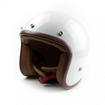 helmade ONE White Open Face Helmet