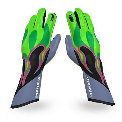 Sim Racing Gloves Flame