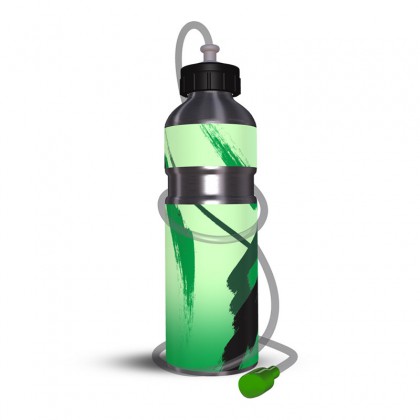 Aluminium Drinking Bottle + Tube Brush