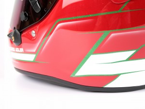 helmade-helmet-design-arai-style-backview-green-flake-lining-redbase